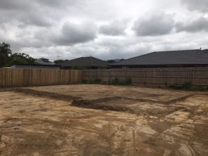 Large block with site excavations completed 